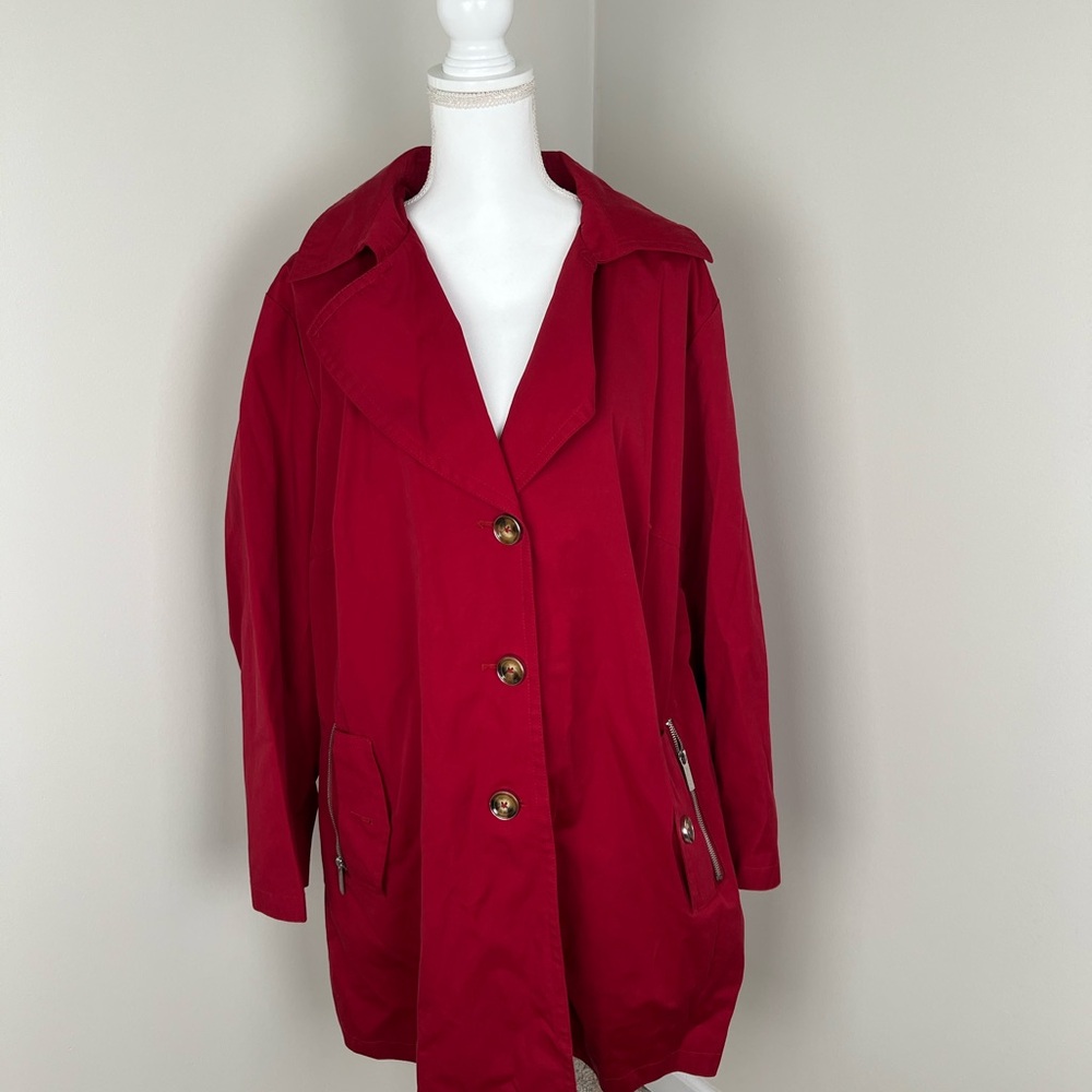 Michael Kors Red Trench Coat